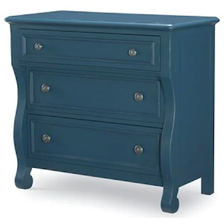 Transitional 3 Drawer Accent Chest